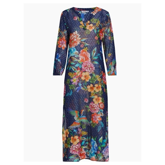 Johnny Was Other - Johnny Was cover up dress in cotton and silk NWT